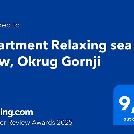 Apartment Relaxing Sea View, Okrug Gornji Dış mekan fotoğraf