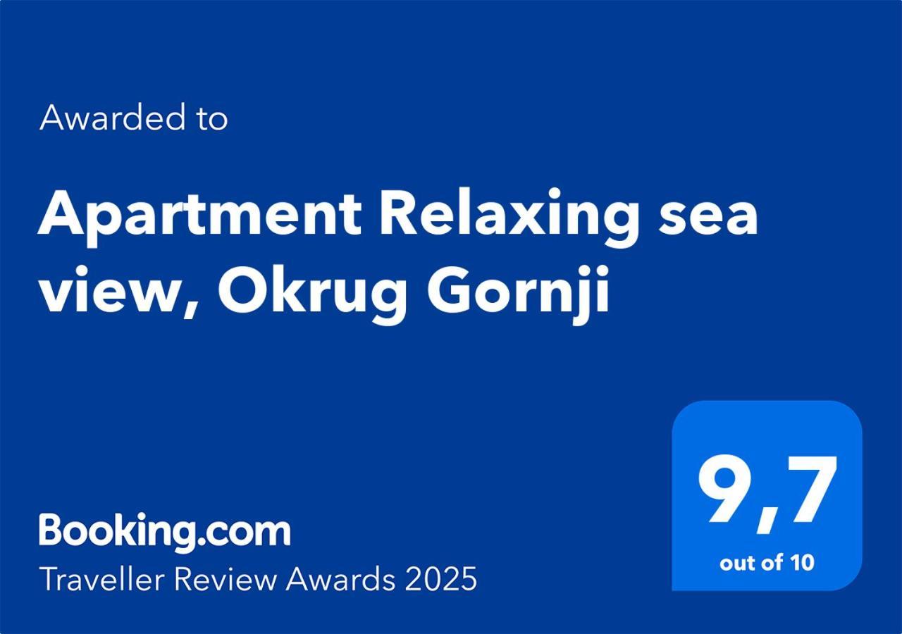 Apartment Relaxing Sea View, Okrug Gornji Dış mekan fotoğraf